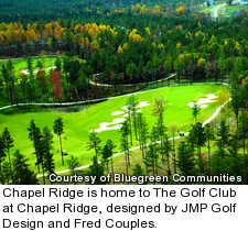 Chapel Ridge is home to The Golf Club at Chapel Ridge, designed by JMP Golf Design and Fred Couples