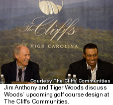 Jim Anthony and Tiger Woods