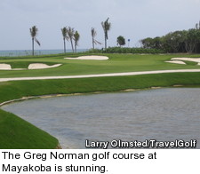 The Greg Norman golf course at Mayakoba is stunning