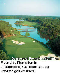 Oconee golf course at Reynolds Plantation - holes 17 and 18