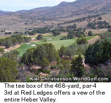 Red Ledges golf course in Utah - hole 3