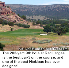 Red Ledges golf course in Utah - hole 9