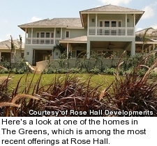 Here's a look at one of the homes in The Greens, which is among the most recent offerings at Rose Hall