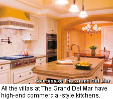 The Grand Del Mar - villa kitchen